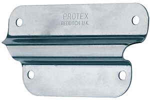 Handle Retaining Plate Mild Steel Zinc Plate Passivate (Silver Blue)