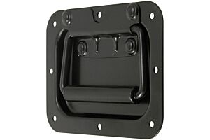 Recessed Spring Loaded Handle Mild Steel Black