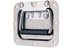 Recessed Spring Loaded Handle Stainless Steel (Natural)