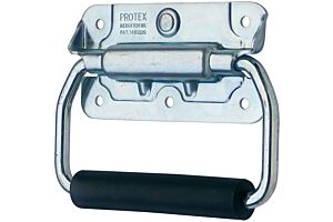 Spring Loaded Handle Mild Steel Zinc Plate Passivate (Silver Blue)