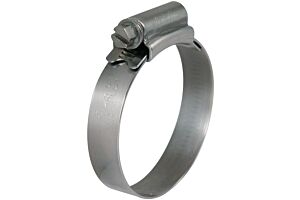 25mm-35mm Diameter Worm Drive Hose Clip High Grip Stainless Steel (Natural)
