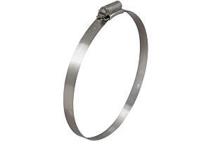 70mm-90mm Diameter Worm Drive Hose Clip High Grip Stainless Steel (Natural)