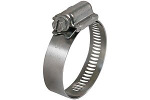 30mm-50mm Diameter Worm Drive Hose Clip High Torque Stainless Steel  (Natural)