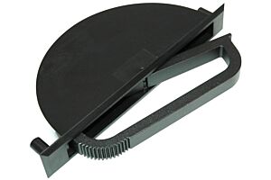 Handle, Concealed Pull, Surface Mount, Black Powder Coated