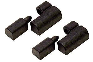 Hinge Lift Off, Type A Offset, (Pack of 2 Pairs) Zinc Alloy (Black)