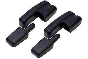 Hinge Lift Off, Type B Offset, (Pack of 2 Pairs) Zinc Alloy (Black)
