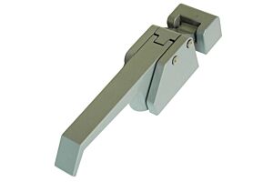 Lever Latch, Over Centre, Non-Locking, Satin Silver Coated