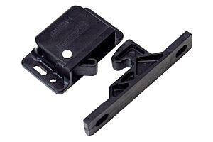 Push To Close Latch, Grabber Catch, Black, 22N
