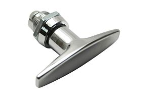 Cam Latch, T-Handle, Fixed Grip, Non-Locking, Chrome Plated