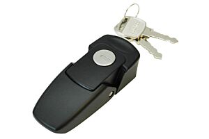Draw Latch, Over-Centre, Lockable, Black Powder Coated
