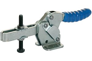 Toggle Clamp Horizontal Action Adjustable Bar Mild Steel Zinc Plate Passivate (Silver Blue)