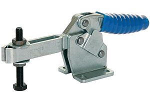 Toggle Clamp Horizontal Action Adjustable Bar Mild Steel Zinc Plate Passivate (Silver Blue)