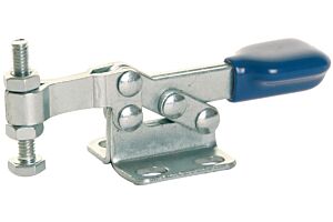 Toggle Clamp Horizontal Action Mild Steel Zinc Plate Passivate (Silver Blue)