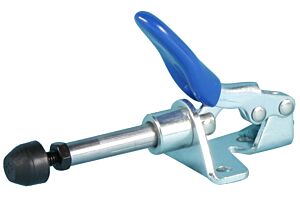Toggle Clamp Plunger Action Mild Steel Zinc Plate Passivate (Silver Blue)