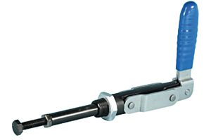 Toggle Clamp Plunger Action Mild Steel Zinc Plate Passivate (Silver Blue)