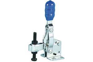 Toggle Clamp Vertical Action Adjustable Bar Mild Steel Zinc Plate Passivate (Silver Blue)