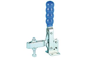 Toggle Clamp Vertical Action Adjustable Bar Mild Steel Zinc Plate Passivate (Silver Blue)