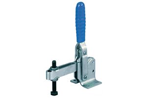 Toggle Clamp Vertical Action Adjustable Bar Mild Steel Zinc Plate Passivate (Silver Blue)
