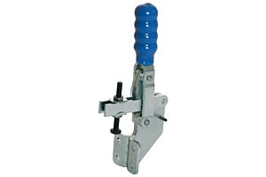 Toggle Clamp Vertical Action Adjustable Bar Mild Steel Zinc Plate Passivate (Silver Blue)