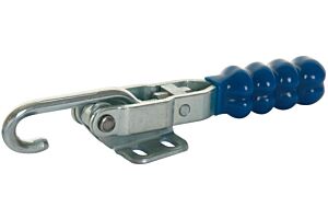 Toggle Clamp Horizontal Draw Action Mild Steel Zinc Plate Passivate (Silver Blue)